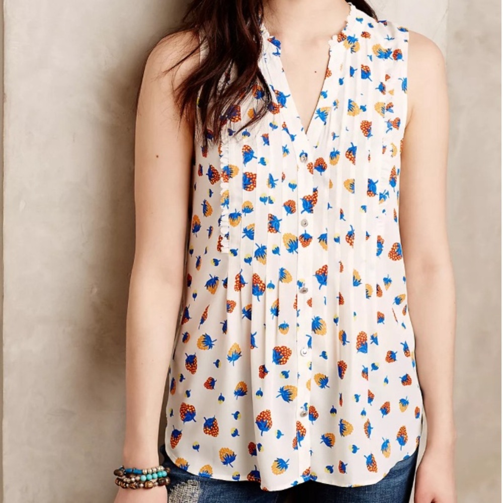Maeve Strawberry Blouse